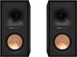 Klipsch - Reference Series 5-1/4" 340-Watt Passive 2-Way Bookshelf Speakers (Pair) - Black - Front_Zoom