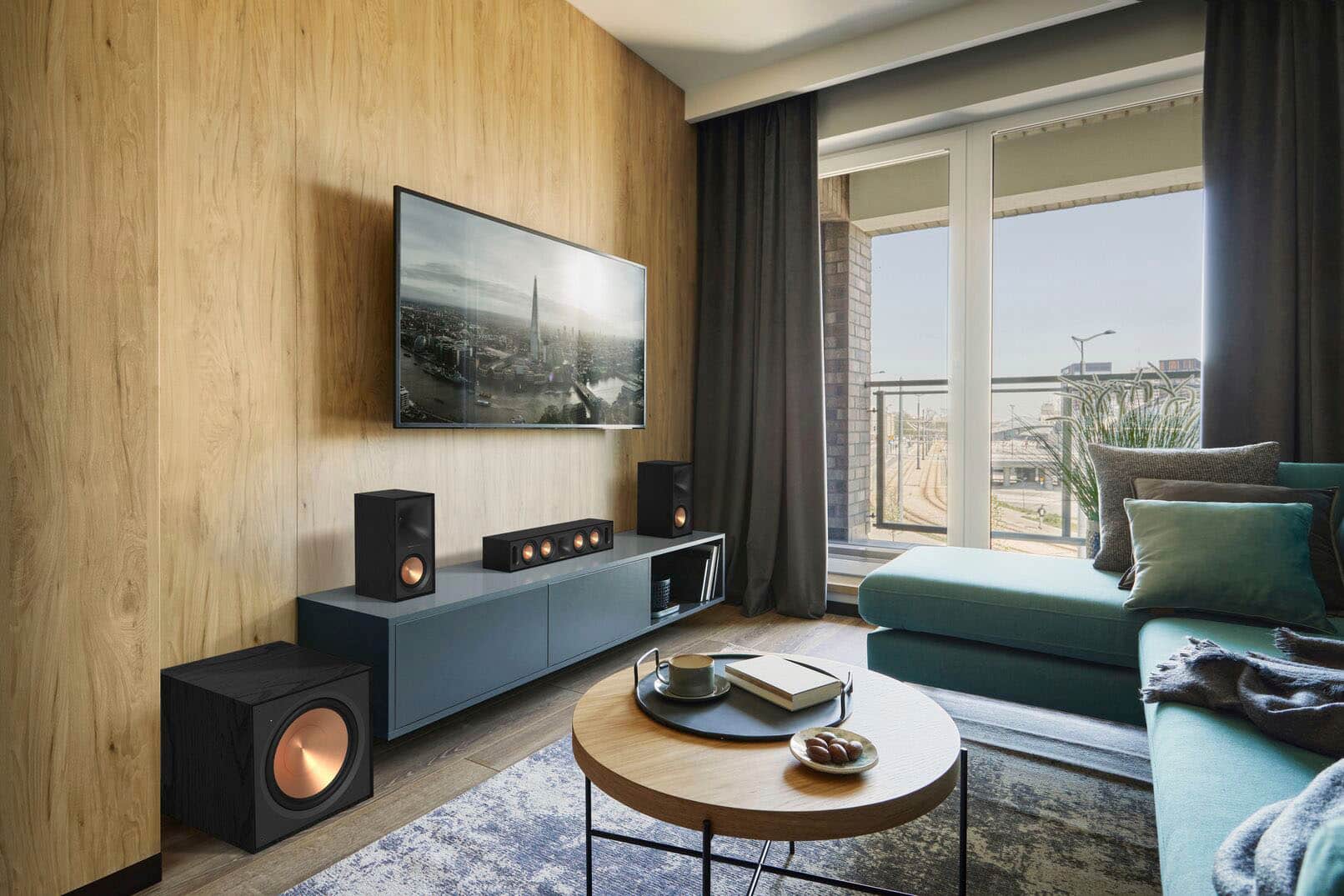 Alt View 17. Klipsch - Reference Series 5-1/4" 340-Watt Passive 2-Way Bookshelf Speakers (Pair) - Black.