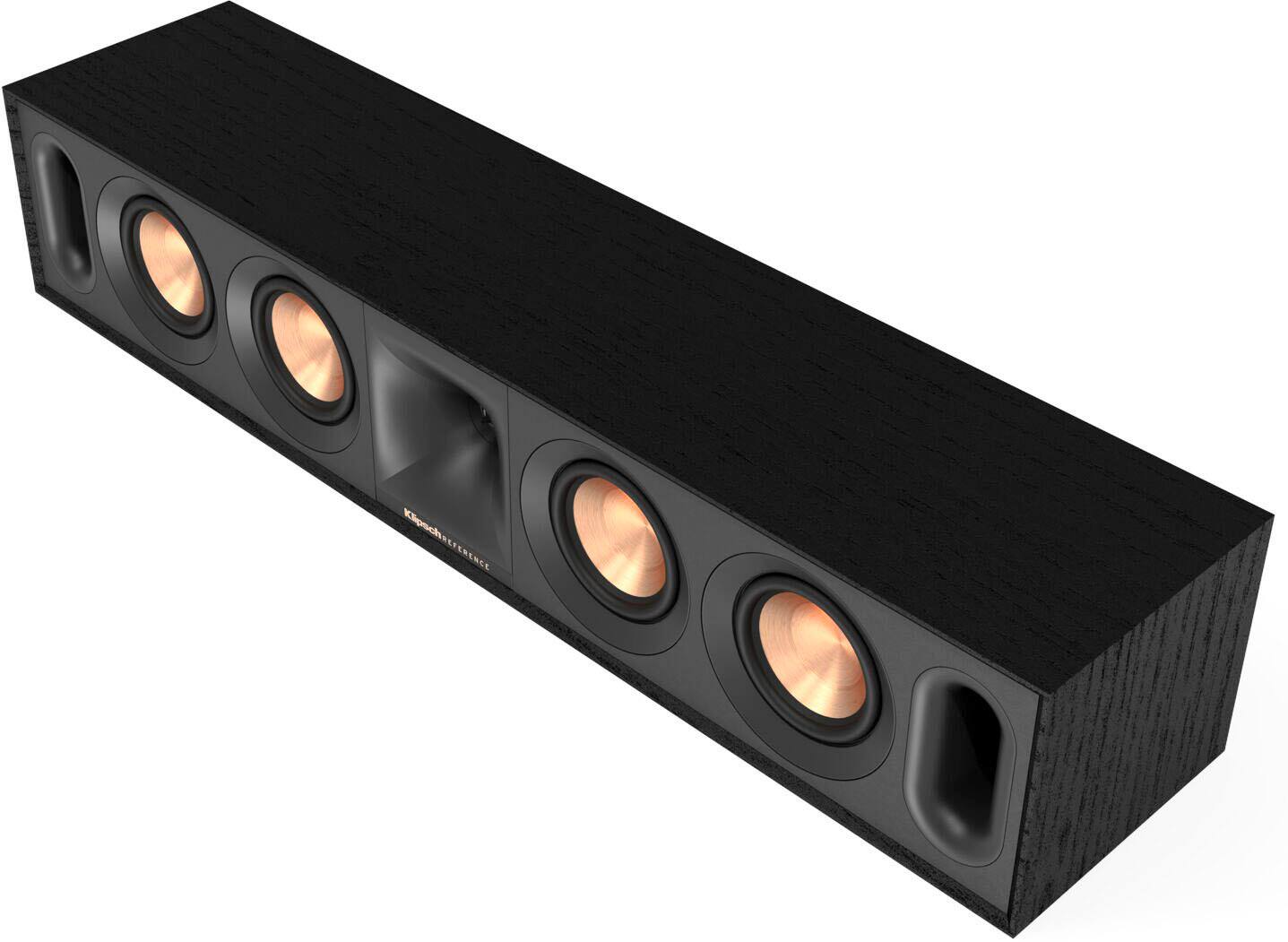 Angle. Klipsch - Next Gen Reference Series Quad 3-1/2" 400-Watt Passive 2-Way Center-Channel Speaker - Black.