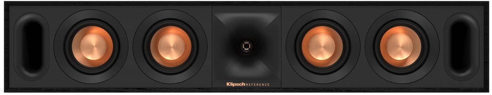 Klipsch - R-30C Reference Series Quad 3-1/2" 400-Watt Passive 2-Way Center-Channel Speaker - Black
