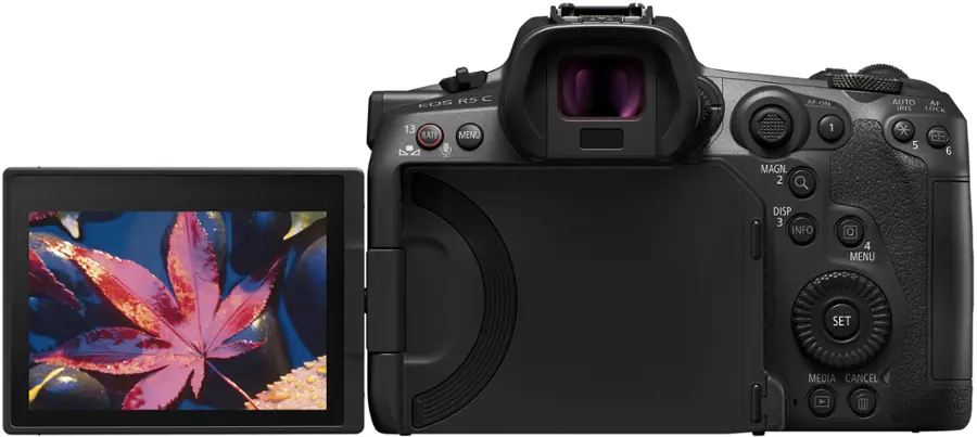 Alt View 2. Canon - EOS R5 C  8K Video Mirrorless Cinema Camera with RF 24-105mm f/4 L IS USM Lens - Black.