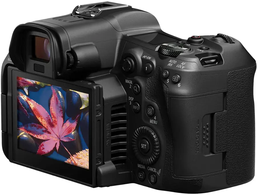 Alt View 15. Canon - EOS R5 C  8K Video Mirrorless Cinema Camera with RF 24-105mm f/4 L IS USM Lens - Black.