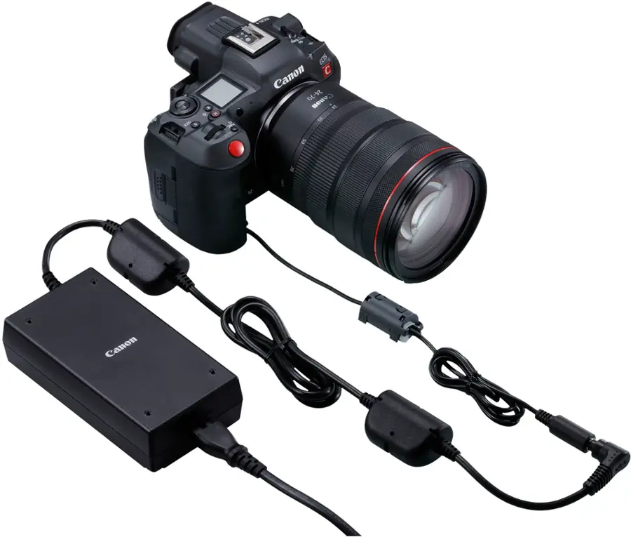 Alt View 17. Canon - EOS R5 C  8K Video Mirrorless Cinema Camera with RF 24-105mm f/4 L IS USM Lens - Black.