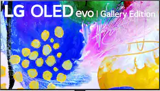Front. LG - 55" Class G2 Series OLED evo 4K UHD Smart webOS TV with Gallery Design - Silver.
