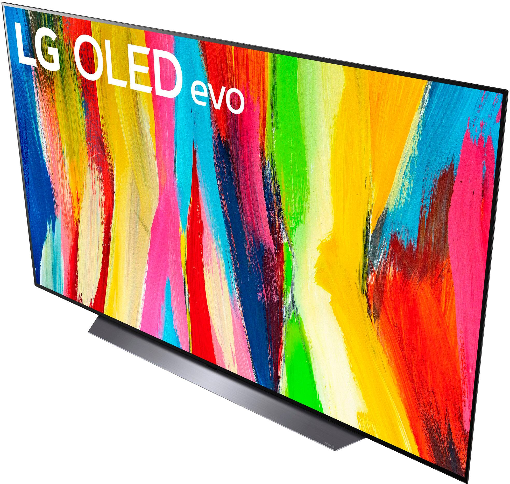 Alt View 3. LG - 83" Class C2 Series OLED evo 4K  UHD Smart webOS TV - Dark Silver.