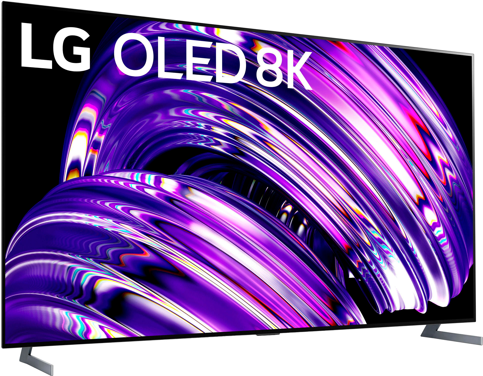 Left View: LG - 77" Class Z2 Series OLED 8K UHD Smart webOS TV with Gallery Design
