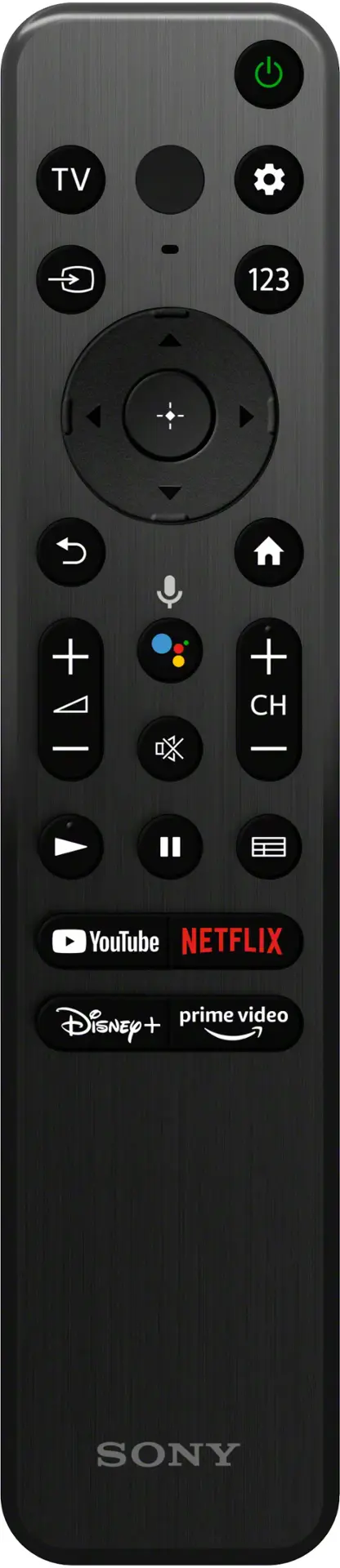 Remote Control. Sony - 75" Class X85K LED 4K UHD Smart Google TV - Black.