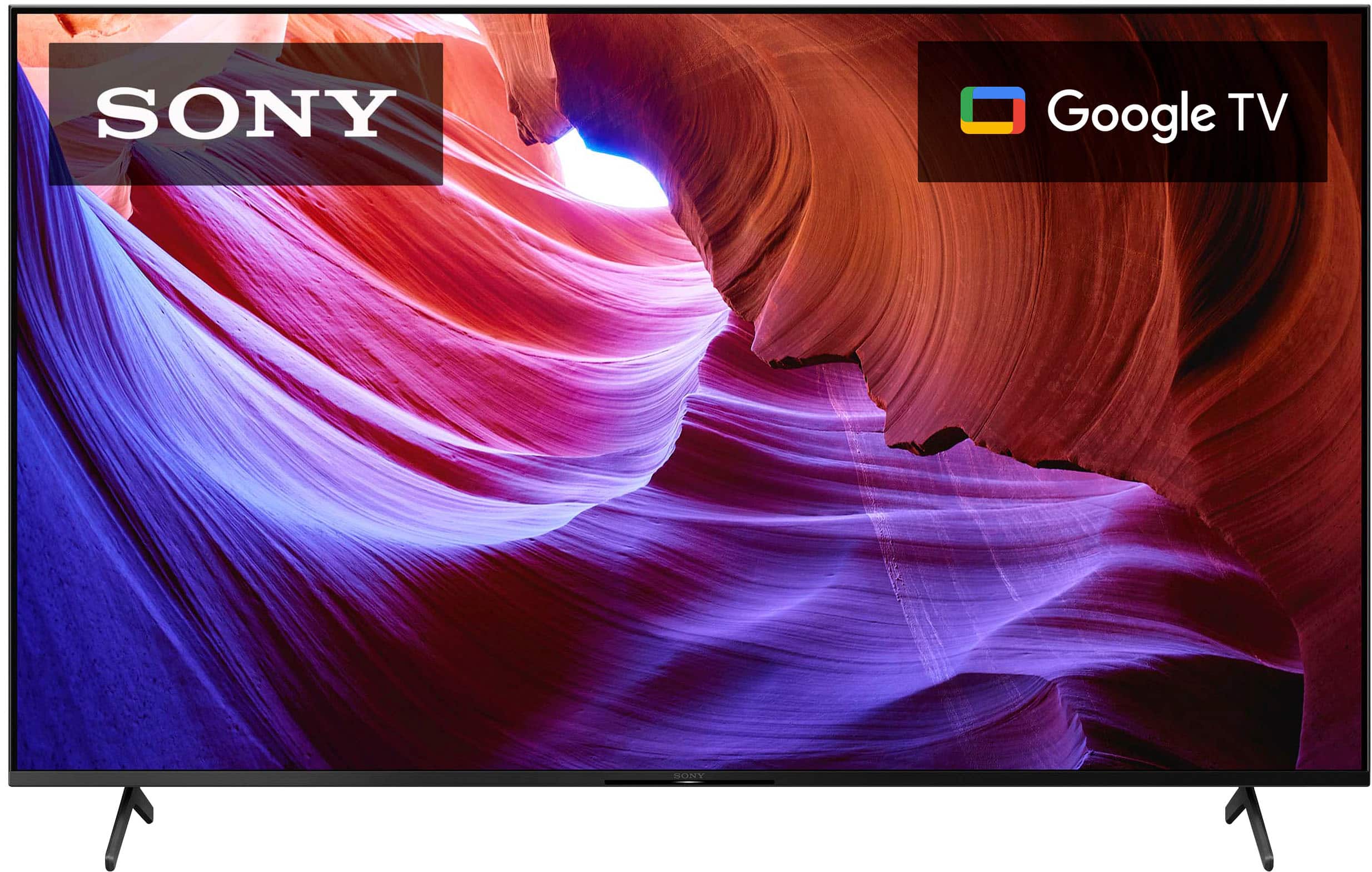 Front. Sony - 65" Class X85K LED 4K UHD Smart Google TV - Black.