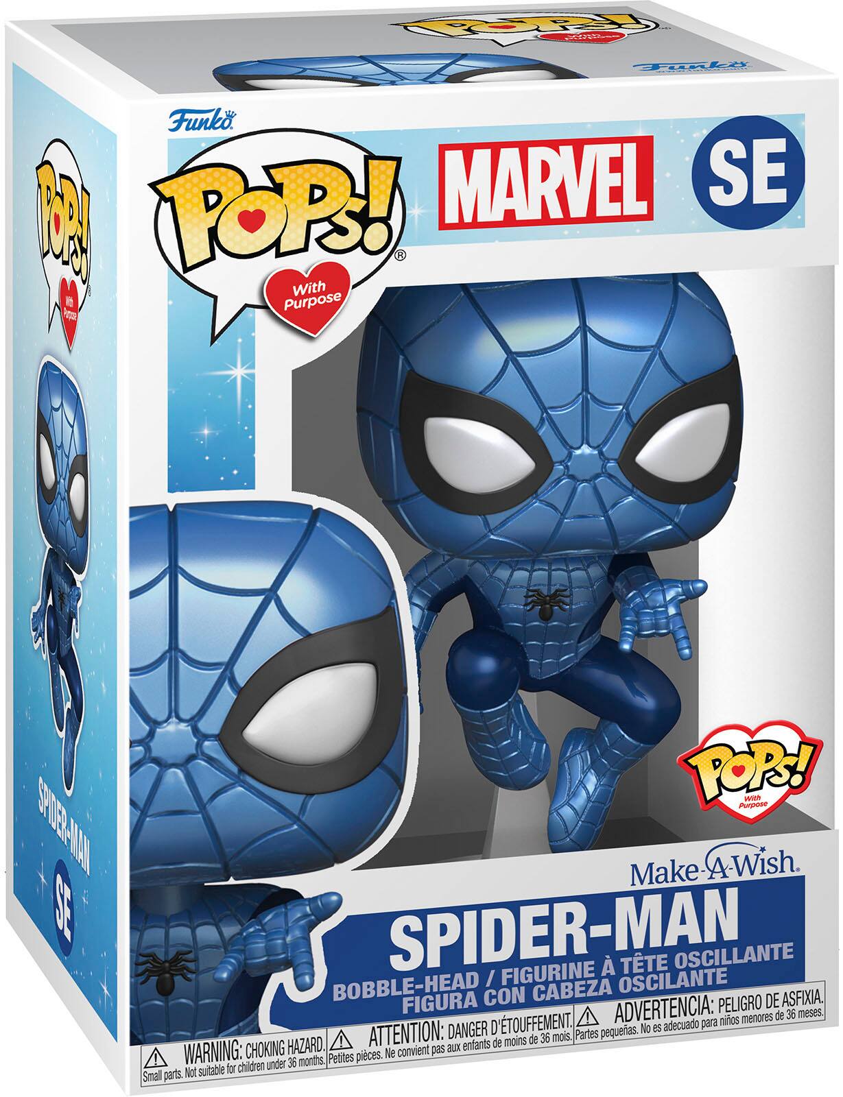 Angle. Funko - POP Marvel: Make-A-Wish - Spider-Man.