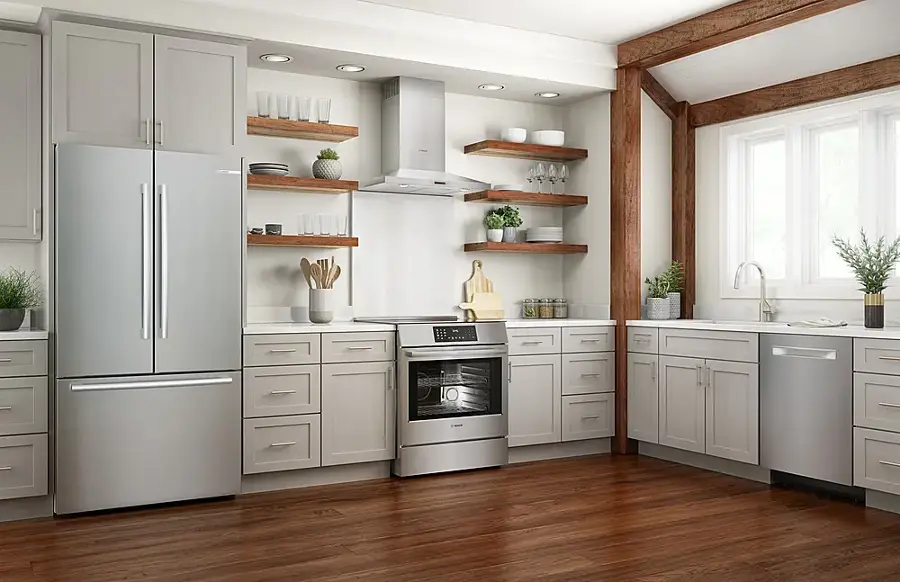 Alt View 18. Bosch - 800 Series 4.6 cu. ft. Slide-In Electric Induction Range with Self-Cleaning - Stainless Steel.