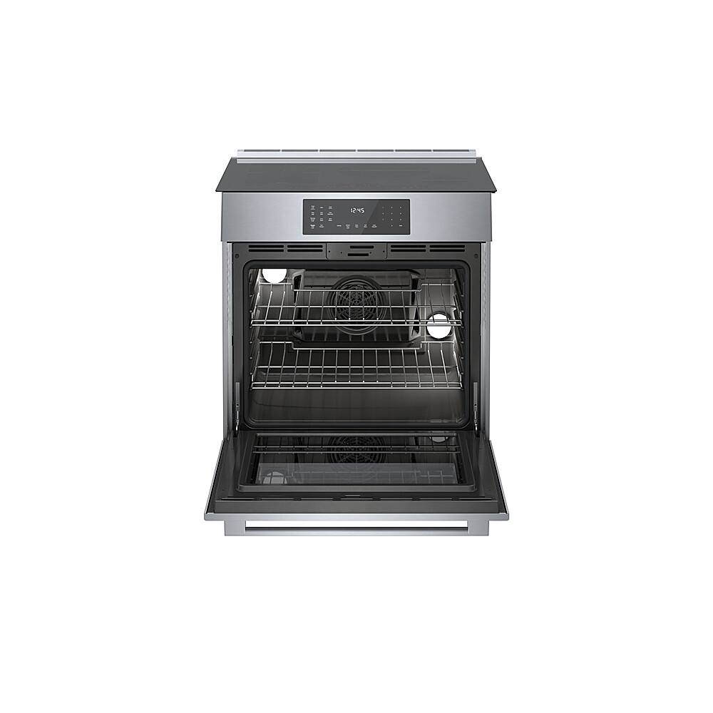 Alt View 14. Bosch - Benchmark Series 4.6 cu. ft. Slide-In Electric Induction Range with Self-Cleaning - Stainless Steel.