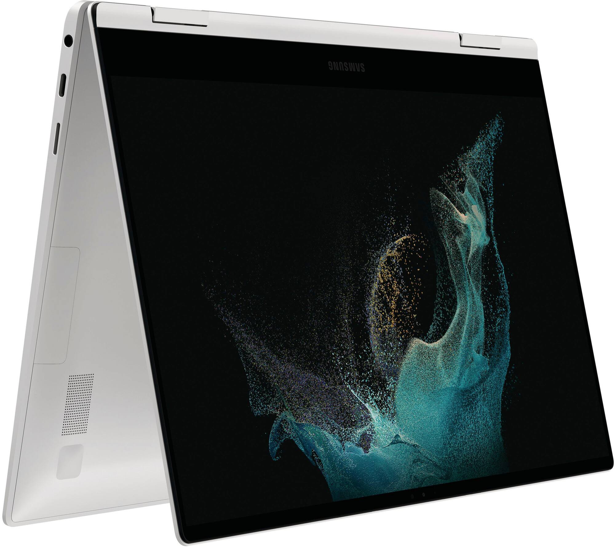 Zoom in on Alt View Zoom 23. Samsung - Galaxy Book2 Pro 360 2-in-1 13.3” AMOLED Touch Screen Laptop– Intel 12th Gen Evo Core i7 – 16GB DDR5 Memory – 512 GB SSD - Silver.