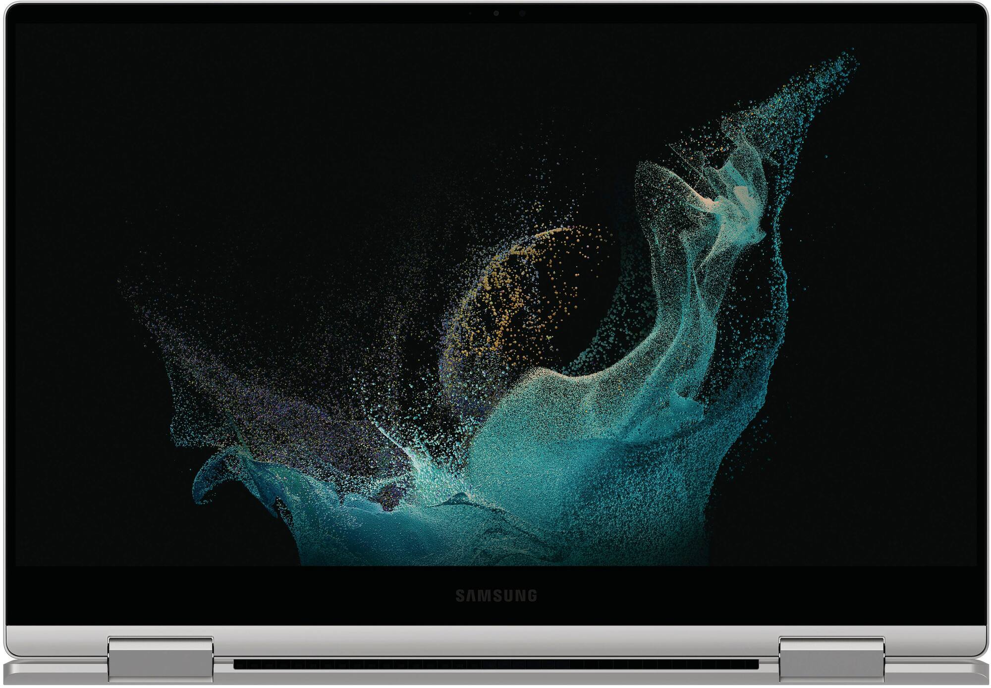 Zoom in on Alt View Zoom 26. Samsung - Galaxy Book2 Pro 360 2-in-1 13.3” AMOLED Touch Screen Laptop– Intel 12th Gen Evo Core i7 – 16GB DDR5 Memory – 512 GB SSD - Silver.