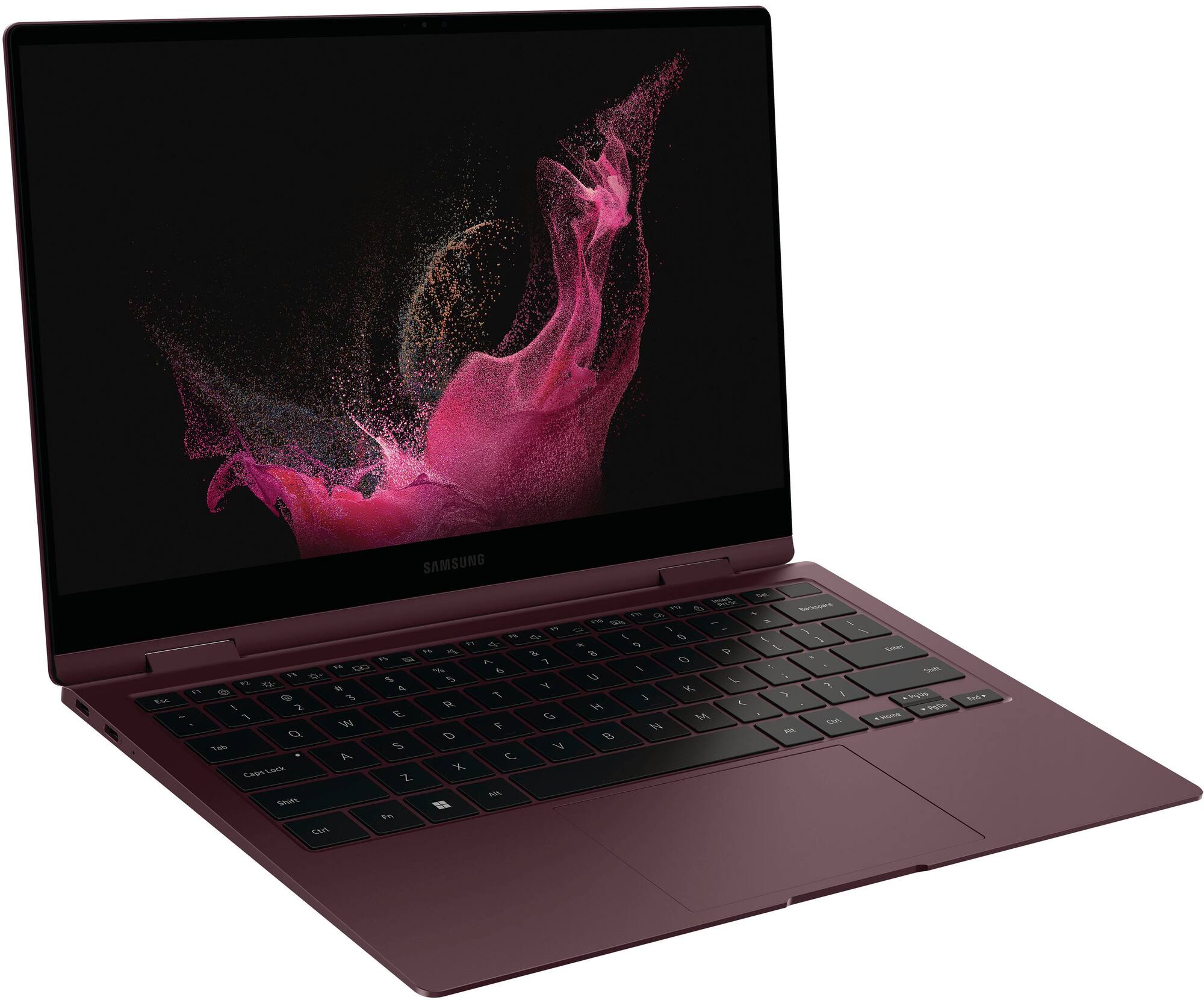 Zoom in on Alt View Zoom 12. Samsung - Galaxy Book2 Pro 360 13.3" AMOLED Touch Screen Laptop - Intel 12th Gen Core i7 Evo Platform - 8GB Memory - 256GB SSD - Burgundy.