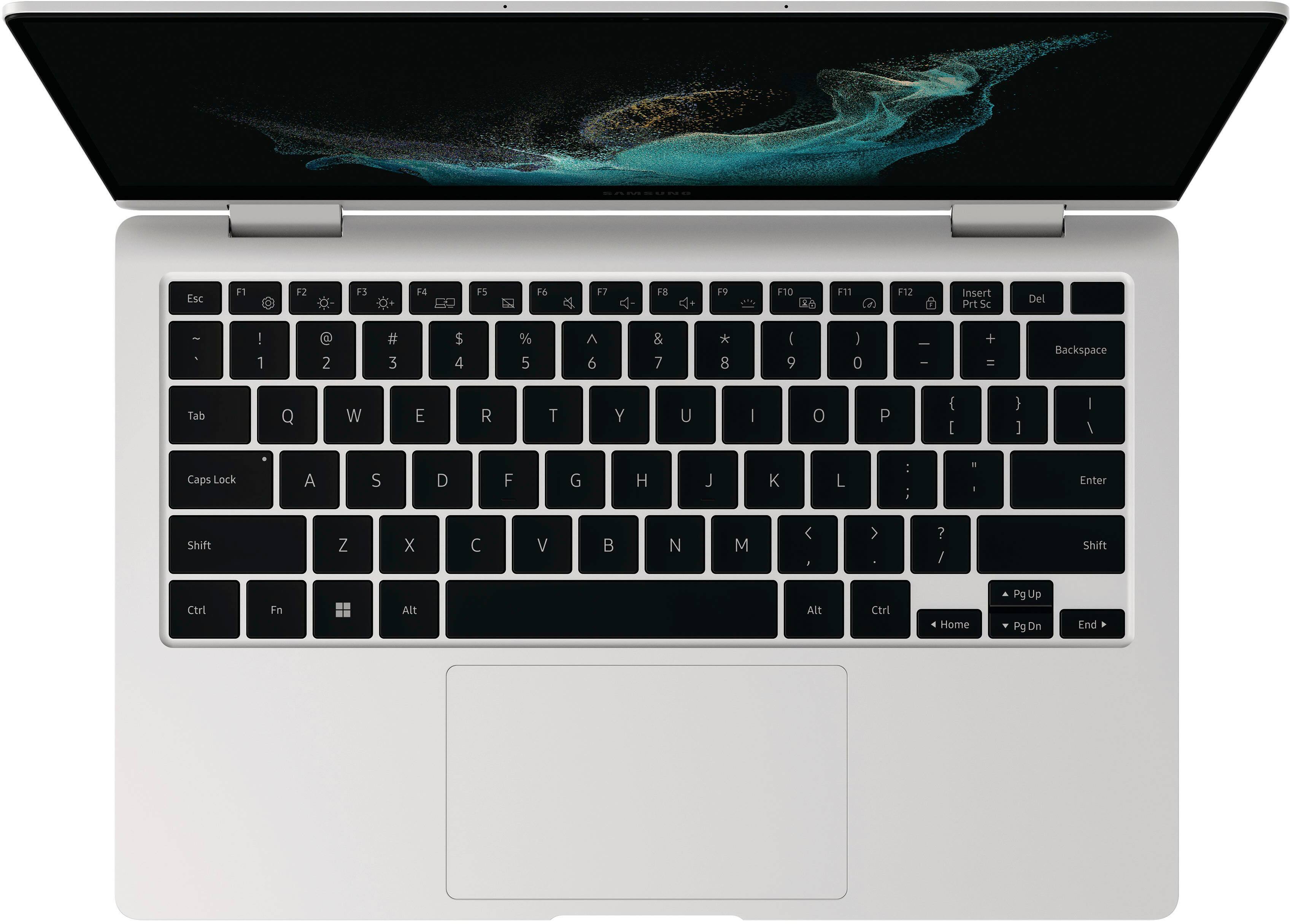 Alt View 32. Samsung - Galaxy Book2 360 13.3" AMOLED Touch Screen Laptop - Intel 12th Gen Core i5 Evo Platform - 8GB Memory - 256GB SSD.