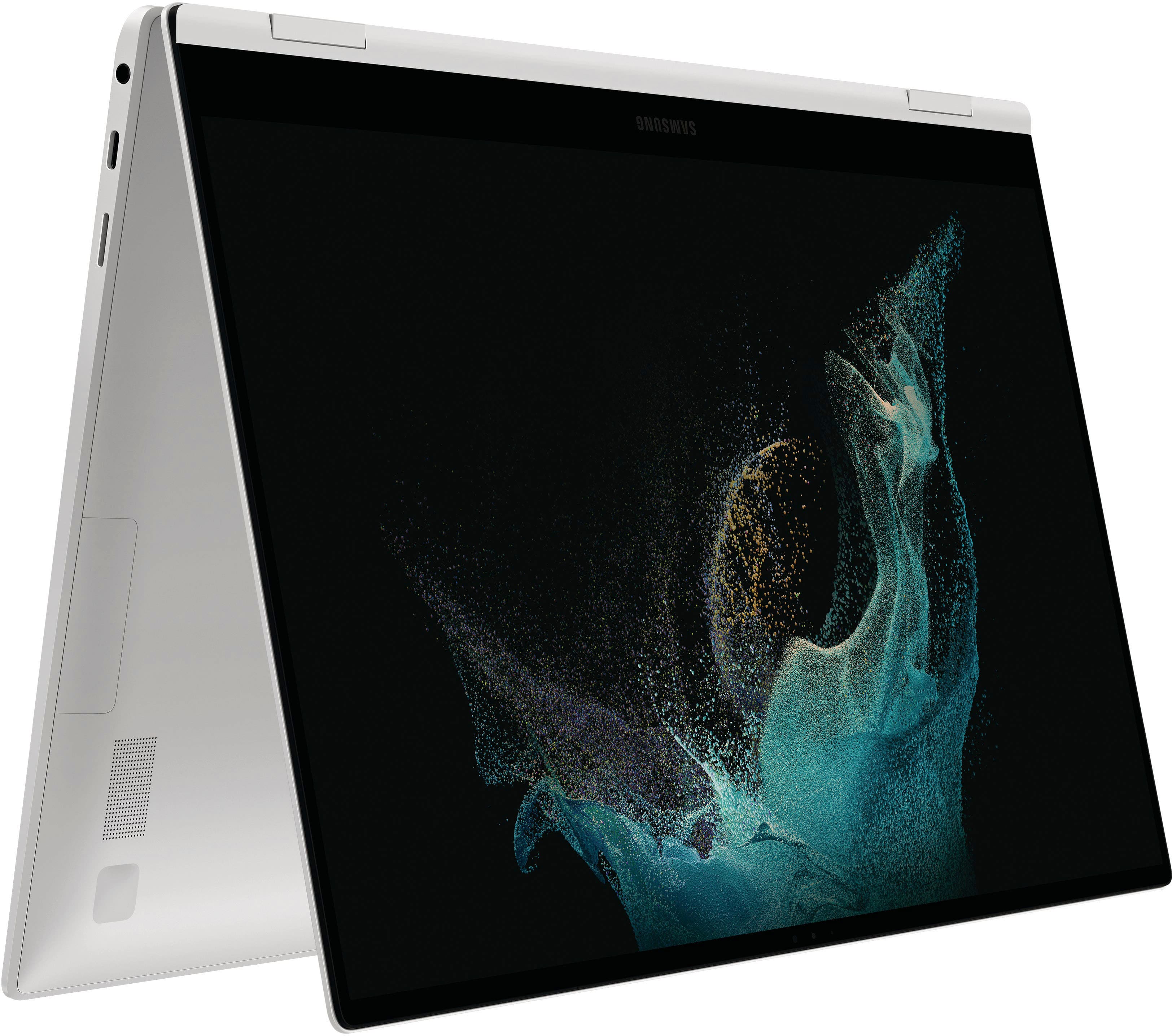 Alt View 20. Samsung - Galaxy Book2 Pro 360 2-in-1 15.6” AMOLED Touch Screen Laptop - Intel 12th Gen Evo Core i7 - 16GB DDR5 Memory – 1TB SSD - Silver.