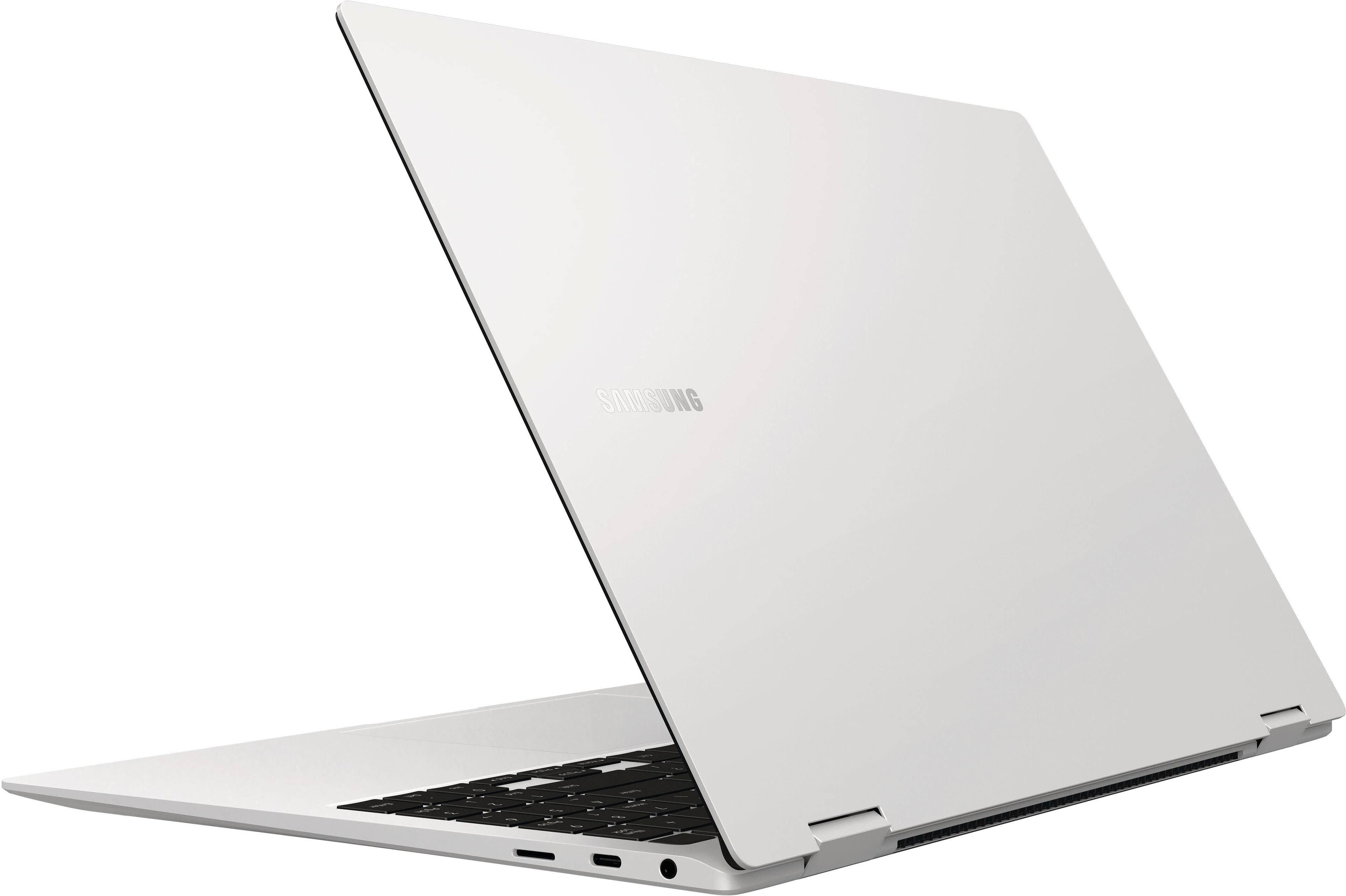 Alt View 26. Samsung - Galaxy Book2 Pro 360 2-in-1 15.6” AMOLED Touch Screen Laptop - Intel 12th Gen Evo Core i7 - 16GB DDR5 Memory – 1TB SSD - Silver.