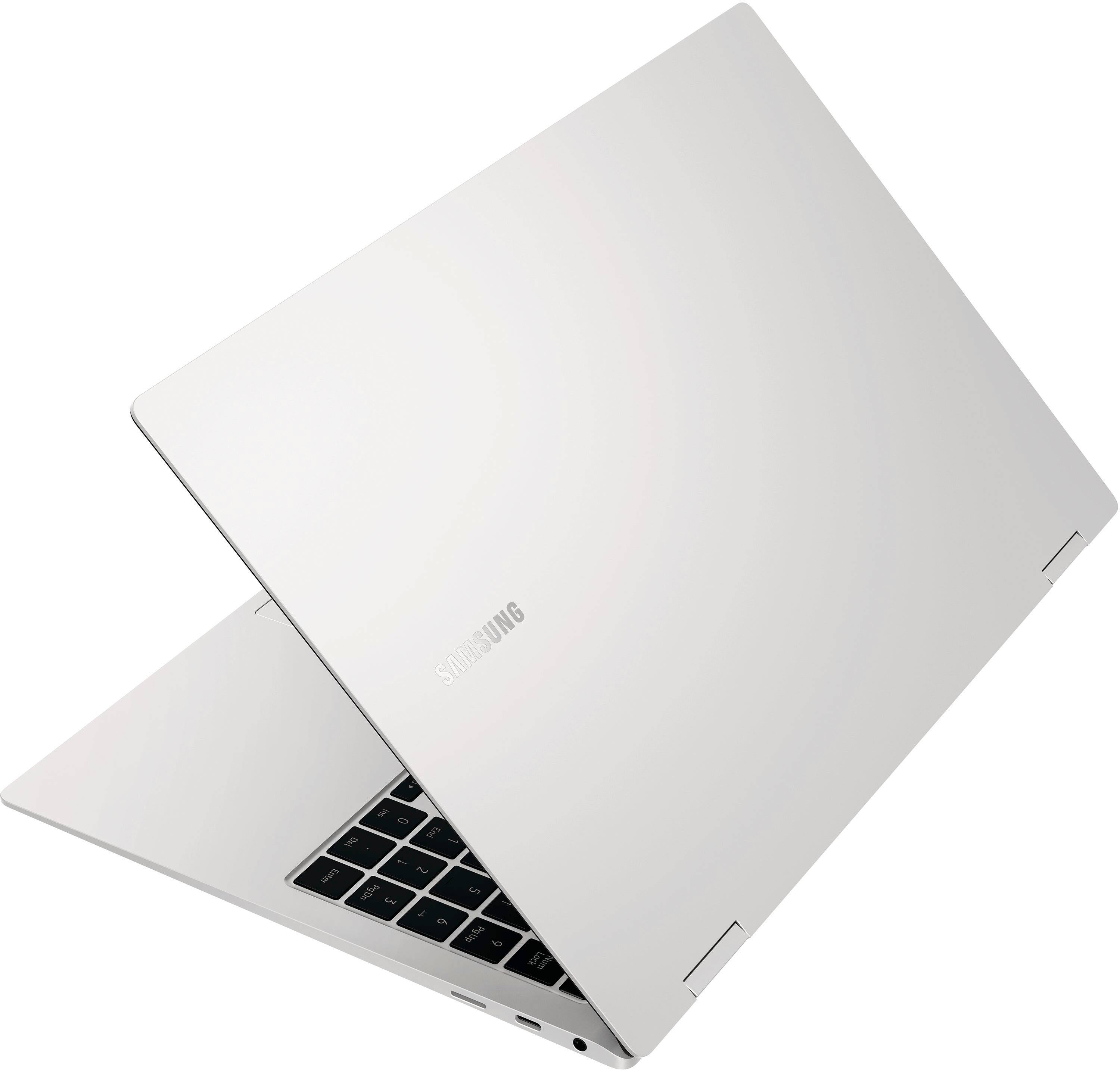 Alt View 28. Samsung - Galaxy Book2 Pro 360 2-in-1 15.6” AMOLED Touch Screen Laptop - Intel 12th Gen Evo Core i7 - 16GB DDR5 Memory – 1TB SSD - Silver.