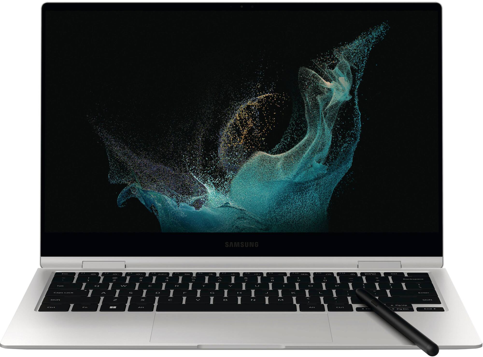 Zoom in on Alt View Zoom 11. Samsung - Galaxy Book2 Pro 360 13.3" AMOLED Touch Screen Laptop - Intel 12th Gen Core i7 Evo Platform - 8GB Memory - 256GB SSD - Silver.