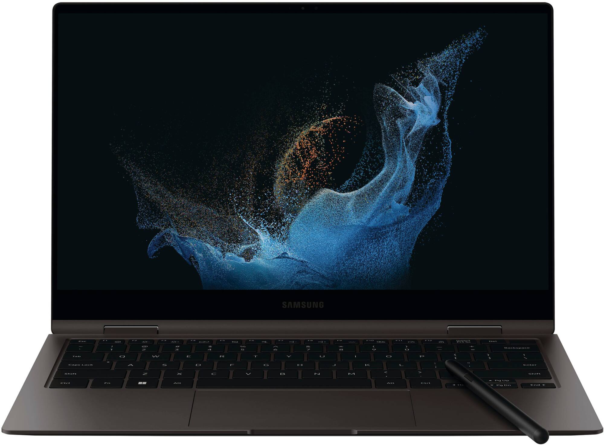 Zoom in on Alt View Zoom 11. Samsung - Galaxy Book2 Pro 360 13.3" AMOLED Touch Screen Laptop - Intel 12th Gen Core i7 Evo Platform - 8GB Memory - 256GB SSD - Graphite.