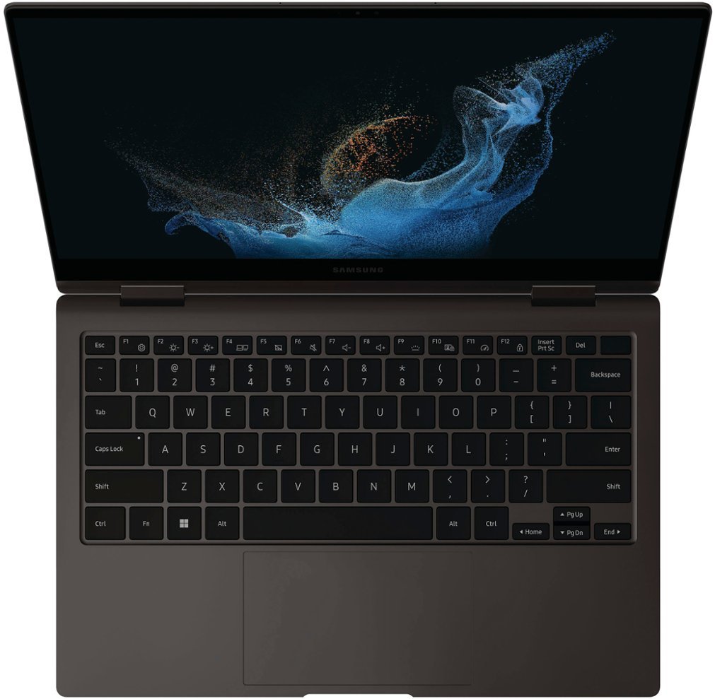 Zoom in on Alt View Zoom 15. Samsung - Galaxy Book2 Pro 360 13.3" AMOLED Touch Screen  Laptop - Intel 12th Gen Core i7 Evo Platform - 8GB Memory - 256GB SSD - Graphite.