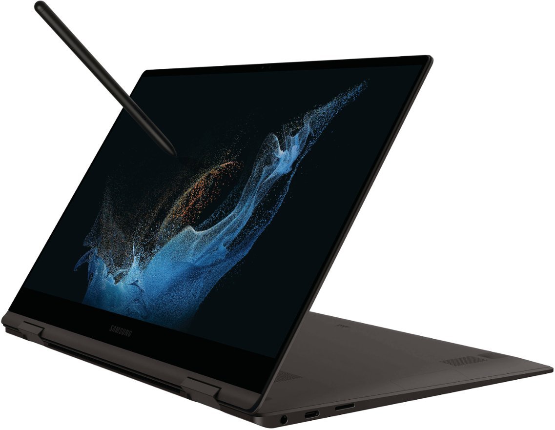 Zoom in on Alt View Zoom 20. Samsung - Galaxy Book2 Pro 360 13.3" AMOLED Touch Screen  Laptop - Intel 12th Gen Core i7 Evo Platform - 8GB Memory - 256GB SSD - Graphite.