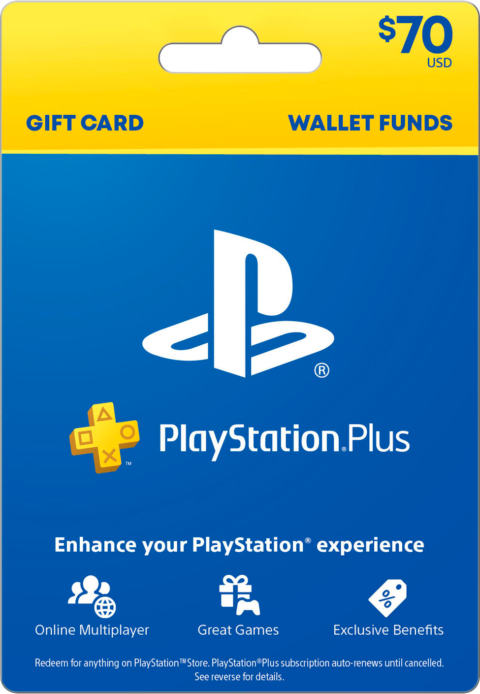 PlayStation Store $70.00 Store Plus - Best Buy