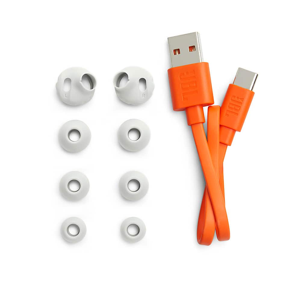 Alt View 17. JBL - Endurance Race Waterproof True Wireless Sport Earbud Headphones - White.