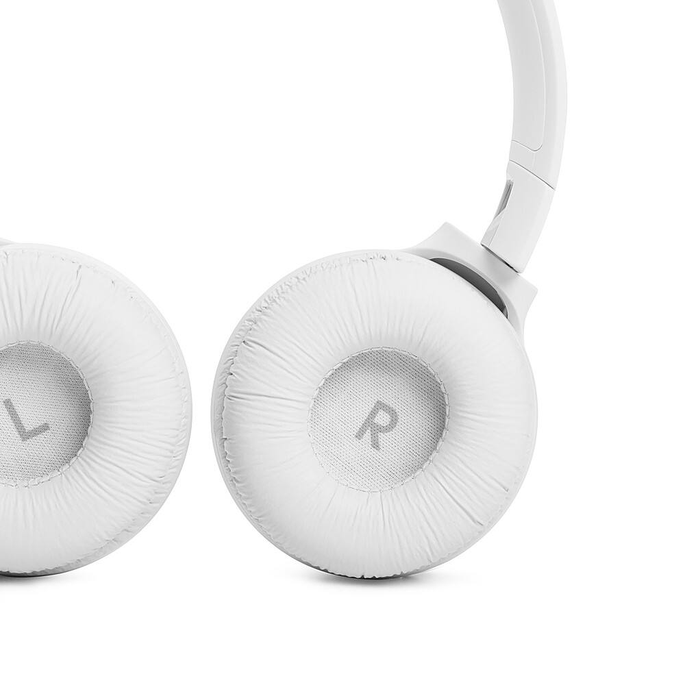 Alt View 16. JBL - Tune 510BT Wireless On-Ear Headphones - White.