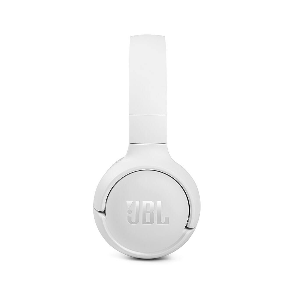 Left. JBL - Tune 510BT Wireless On-Ear Headphones - White.