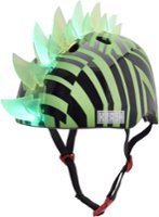 Raskullz - Krash! Mohawk Youth Helmet with LED Lights - Dazzle Green LED - Front_Zoom