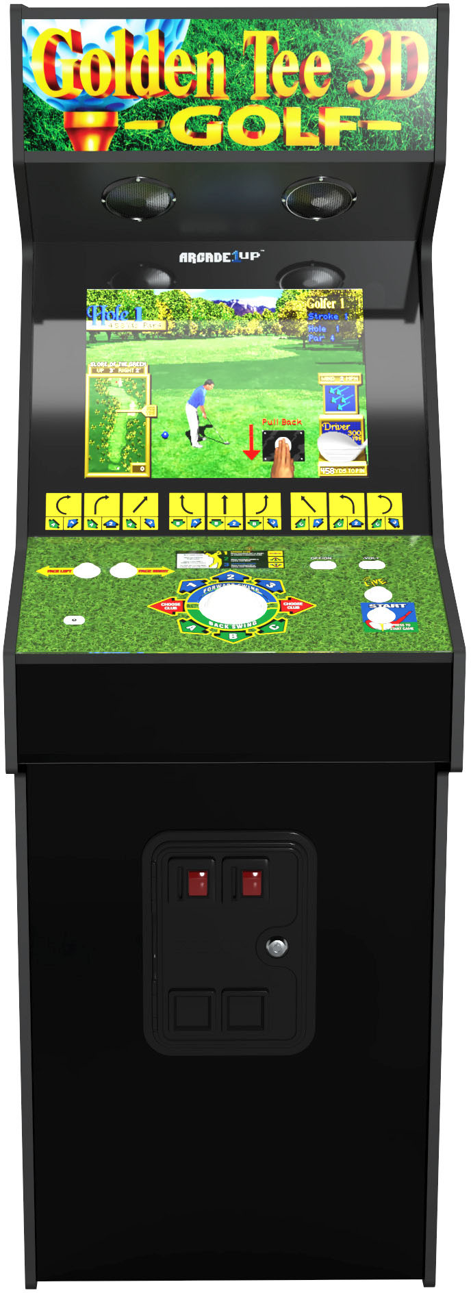Arcade1Up - Golden Tee 3D Golf 19" Arcade with Lit Marquee