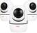Angle. MOBI - Cam HDX Smart HD Pan & Tilt Wi-Fi Baby Monitoring Camera with 2-way Audio and Powerful Night Vision 3-Pack - White.