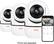 Front. MOBI - Cam HDX Smart HD Pan & Tilt Wi-Fi Baby Monitoring Camera with 2-way Audio and Powerful Night Vision 3-Pack - White.