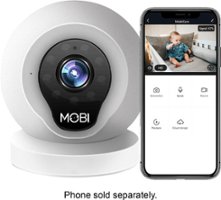 MOBI - MobiCam Multi-Purpose Smart HD Wi-Fi Baby Camera Monitor with 2-way Audio, Recording, and motion detection - Front_Zoom
