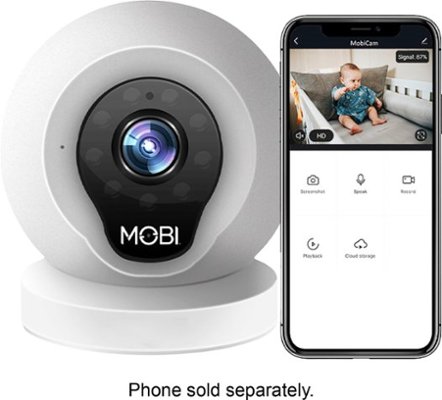 MOBI - MobiCam Multi-Purpose Smart HD Wi-Fi Baby Camera Monitor with 2-way Audio, Recording, and motion detection