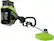 Angle. Greenworks - 80V 16" Cutting Diameter Brushless Straight Shaft Grass Trimmer 2.0 Ah Battery and Rapid Charger - Black/Green.