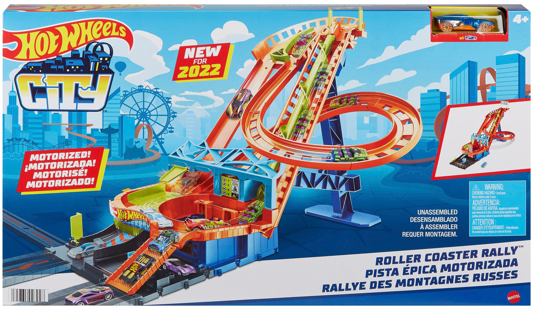Angle View: Hot Wheels - City Roller Coaster Rally