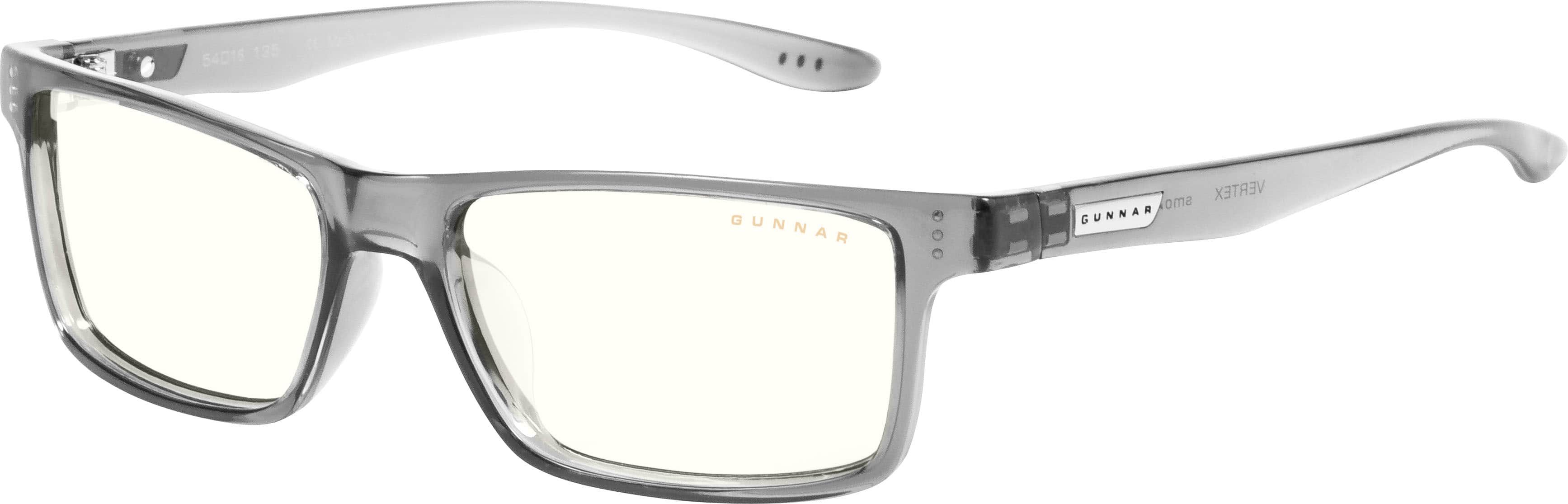 Front. GUNNAR - Blue Light Reading Glasses - Vertex +1.5 - Gray Crystal.