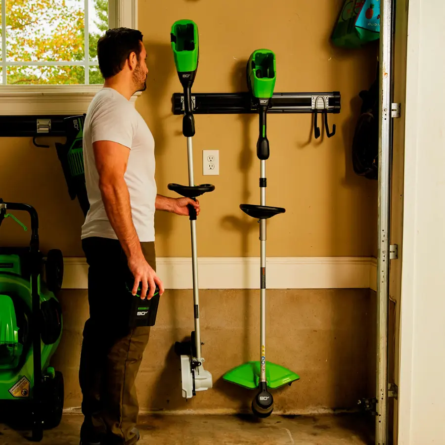 Alt View 21. Greenworks - 80-Volt 8-Inch Cutting Diameter Brushless Straight Shaft Edger (Battery Not Included) - Green.