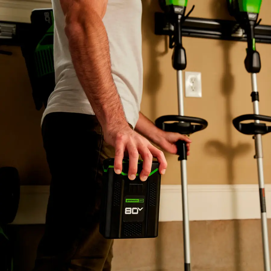 Alt View 24. Greenworks - 80-Volt 8-Inch Cutting Diameter Brushless Straight Shaft Edger (Battery Not Included) - Green.