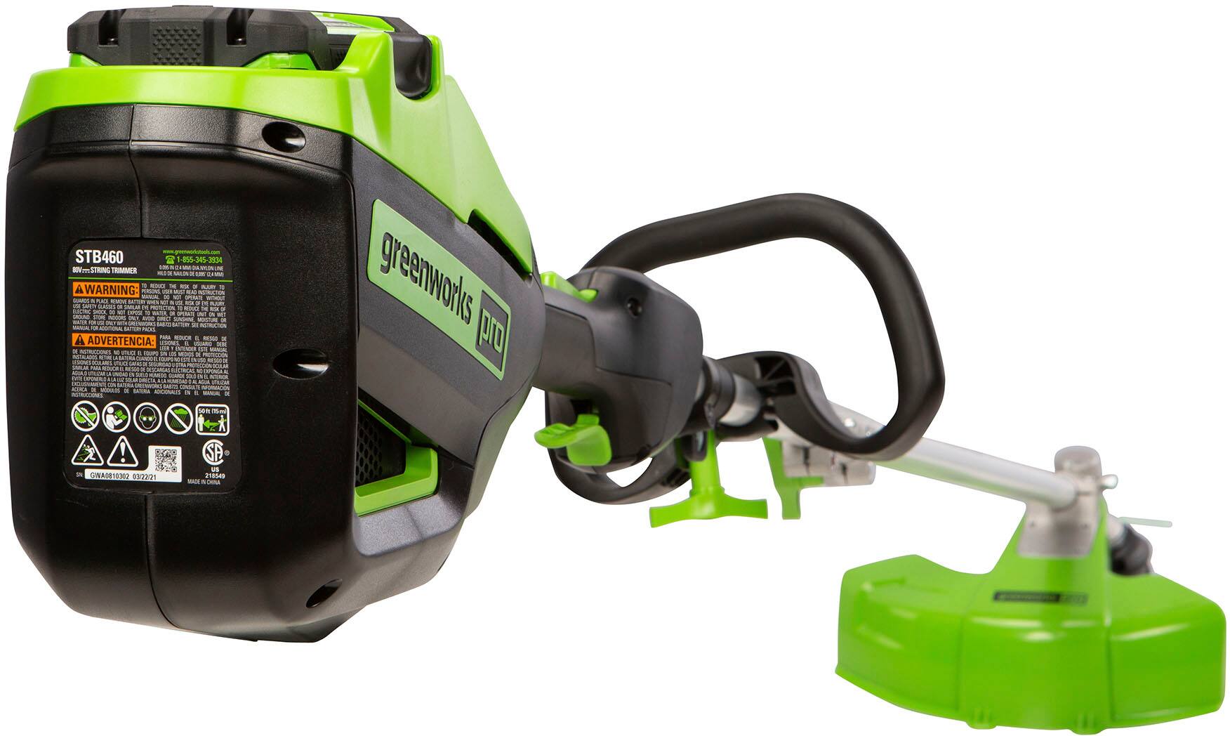 Greenworks Commercial GT-160 82V Commercial 16 Straight Shaft Brushless String  Trimmer (Battery & Charger Not Included)