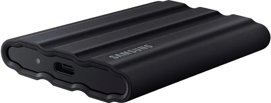 Samsung t7 shield 1tb črn zunanji ssd usb-c priključek