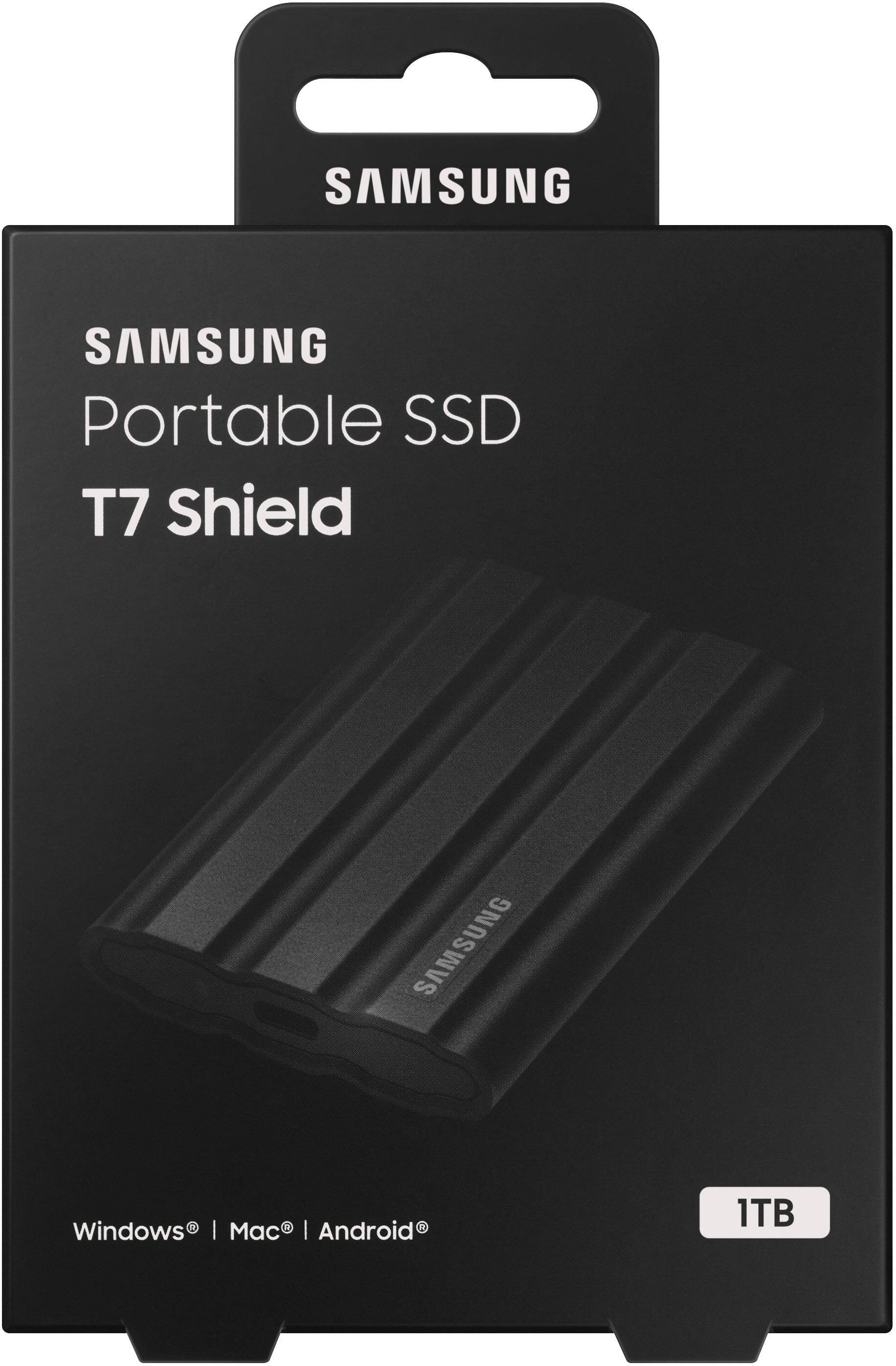 Alt View 15. Samsung - T7 Shield 1TB, External USB 3.2 Gen 2 Rugged SSD IP65 Water Resistant - Black.