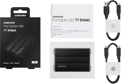 Samsung T7 Shield 2TB External USB 3.2 Gen 2 Rugged SSD IP65 Water Samsung T7 Shield 2TB External USB 3.2 Gen 2 Rugged SSD IP65 Water