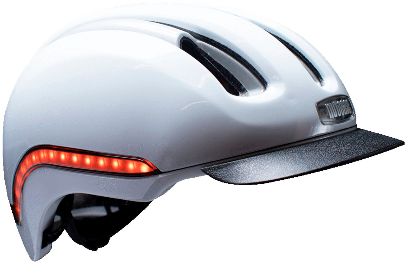 Nutcase - Vio LED Lighted Bike Helmet with MIPS - Blanco Gloss