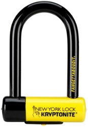 Kryptonite - New York Fahgettaboudit Mini U-Lock - Black and Yellow - Front_Zoom