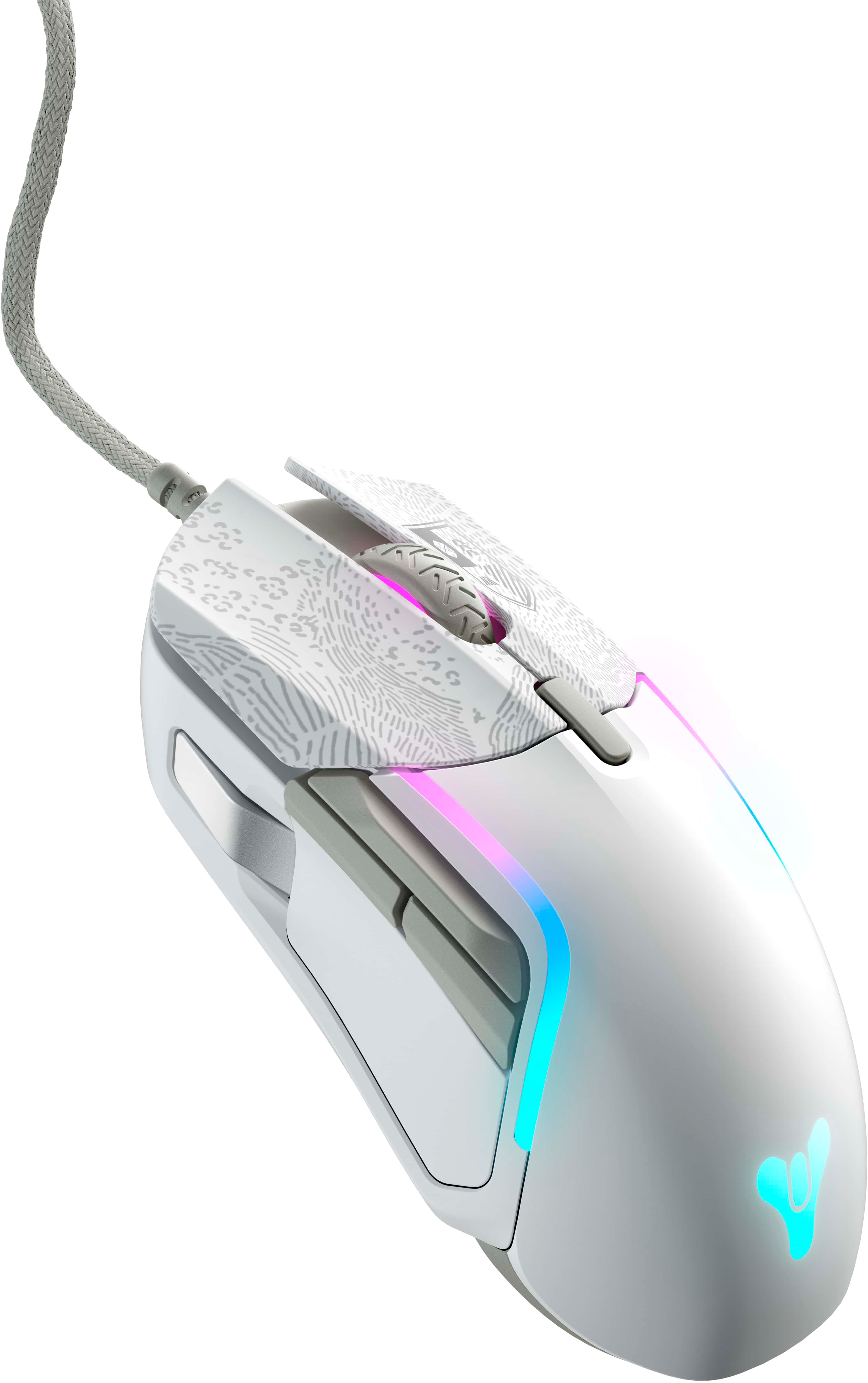 Angle View: SteelSeries - Rival 5 Wired Optical Gaming Mouse with RGB Lighting - Destiny 2 Edition