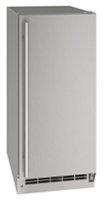 U-Line - Outdoor Collection 15” 25-Lb. Built-In Icemaker with Crescent Ice - Stainless Steel - Angle_Zoom