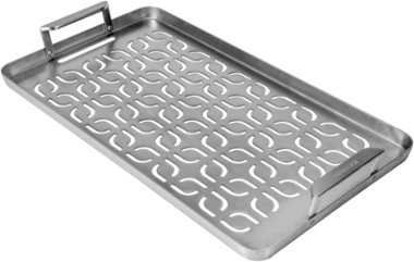 Traeger Grills - ModiFIRE Fish & Veggie Stainless Steel Grill Tray - Silver - Left_Zoom